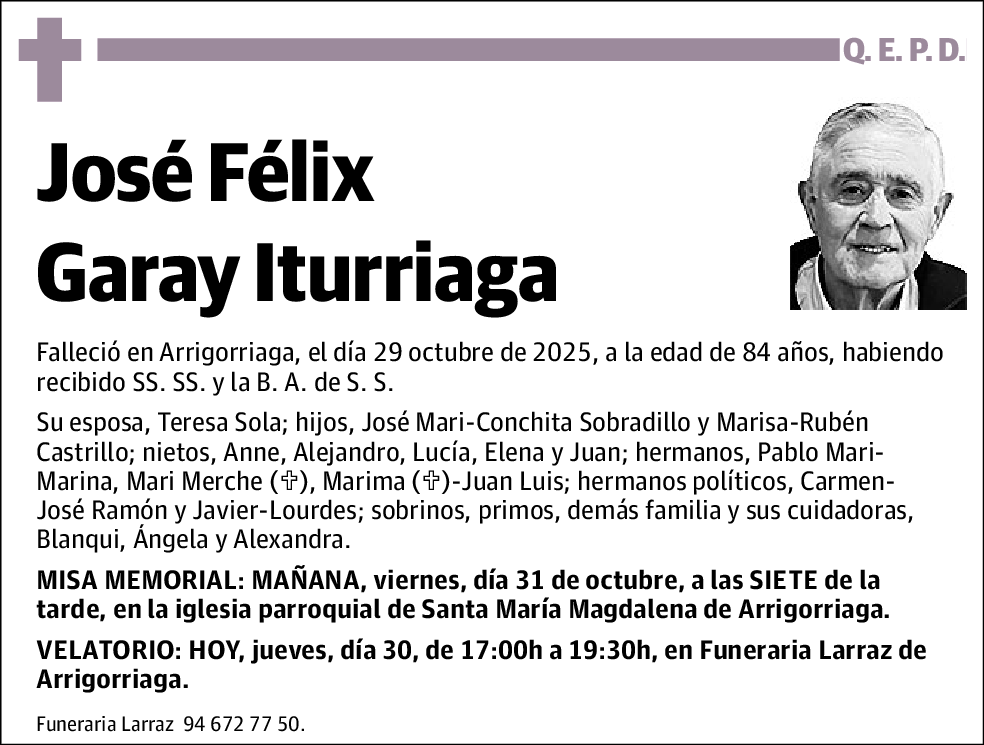 José Félix Garay Iturriaga