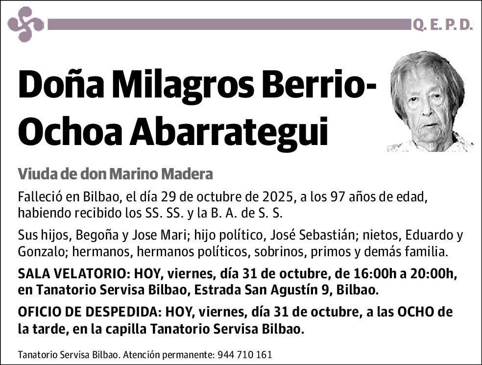 Milagros Berrio-Ochoa Abarrategui