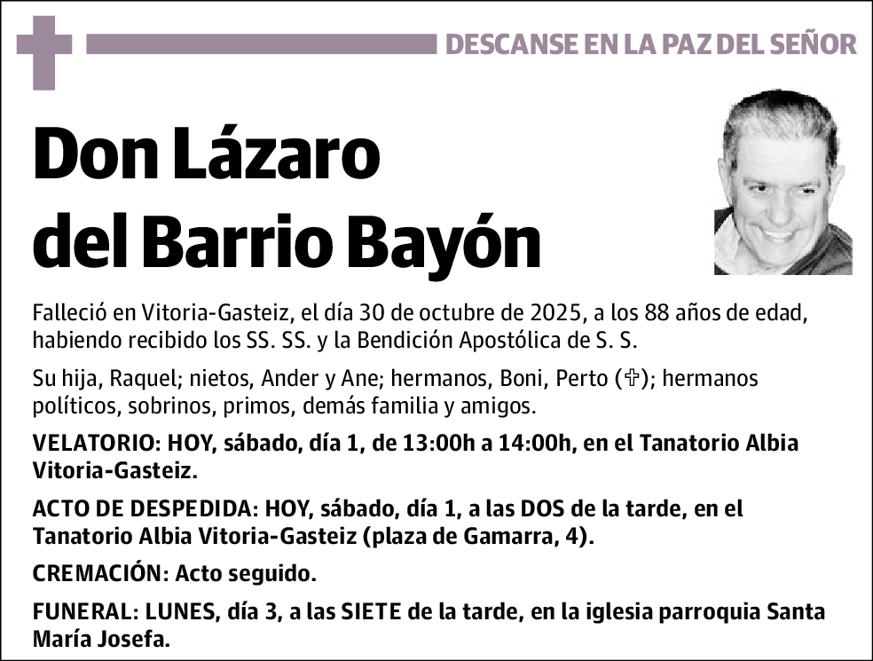 Lázaro del Barrio Bayón