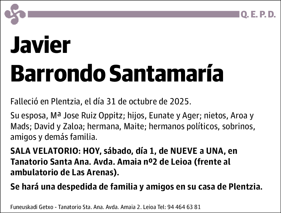 Javier Barrondo Santamaría