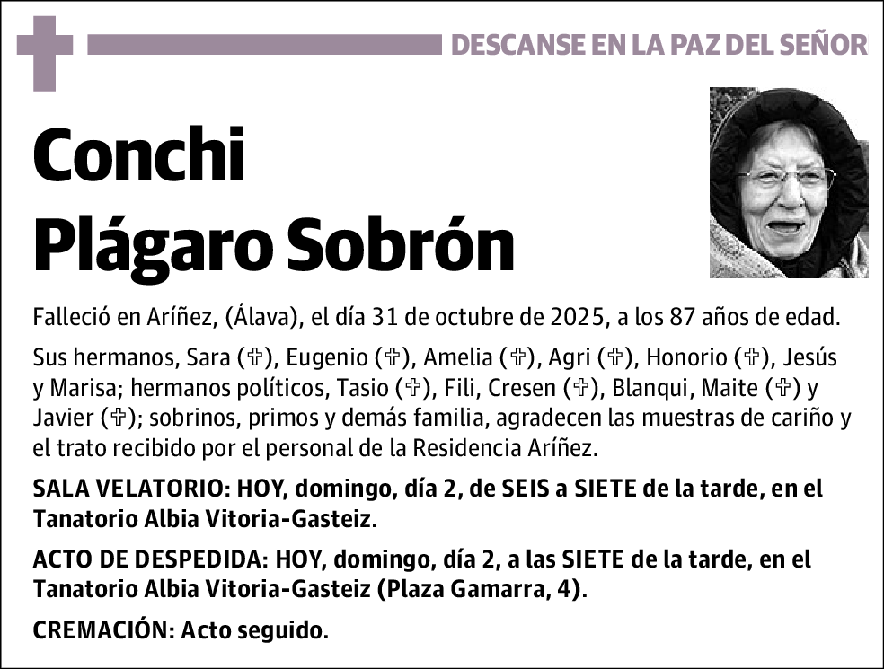 Conchi Plágaro Sobrón