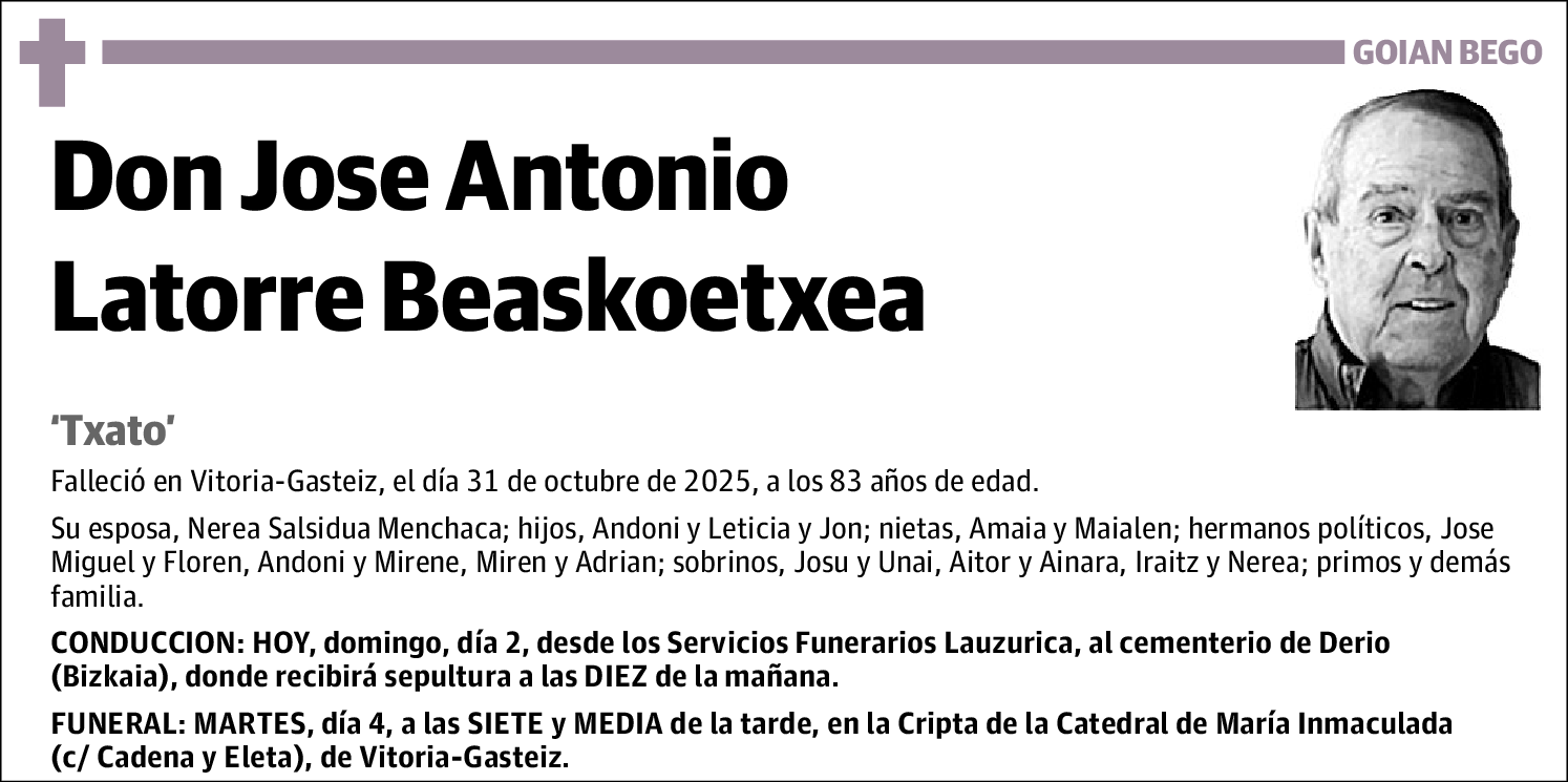 Jose Antonio Latorre Beaskoetxea