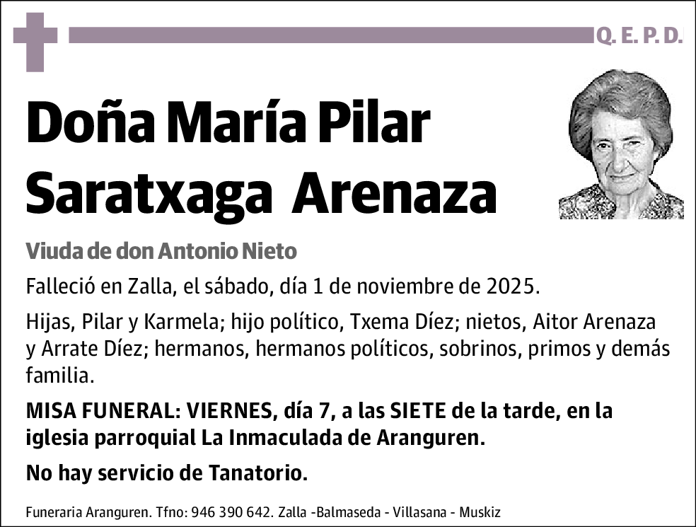 María Pilar Saratxaga Arenaza