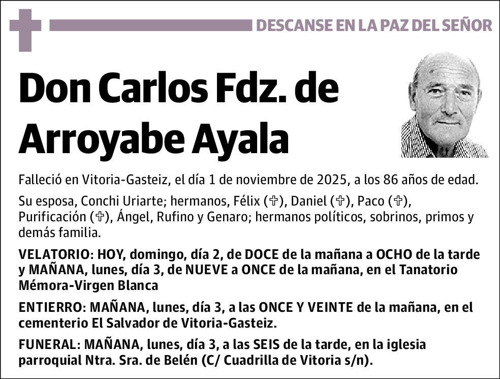 Carlos Fernández de Arroyabe Ayala