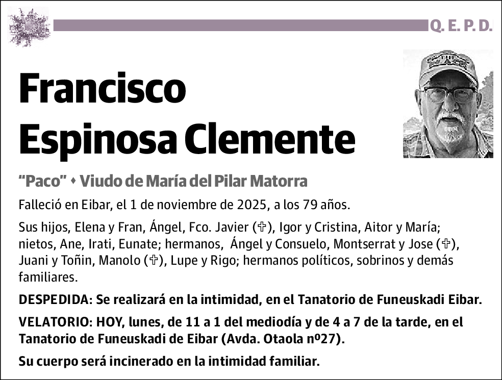 Francisco Espinosa Clemente