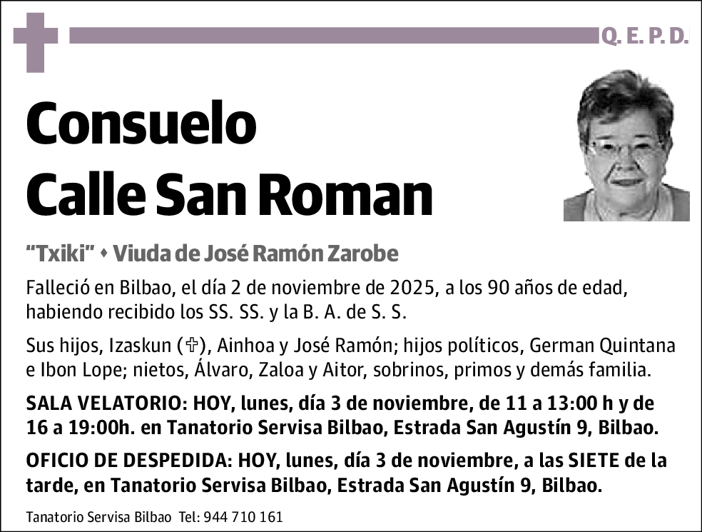 Consuelo Calle San Roman