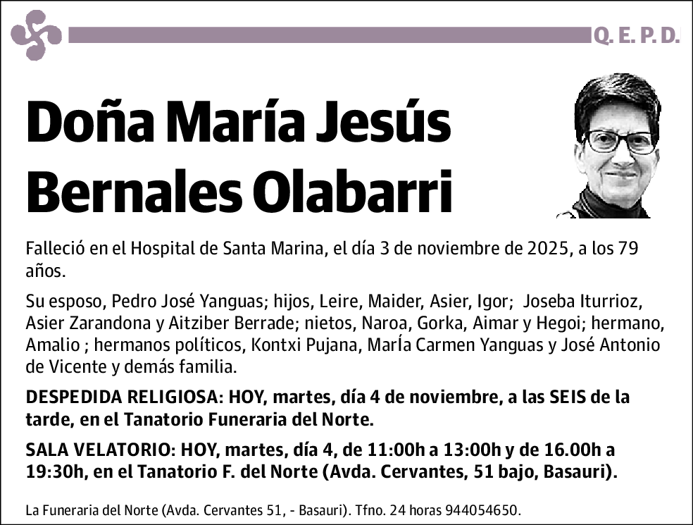María Jesús Bernales Olabarri