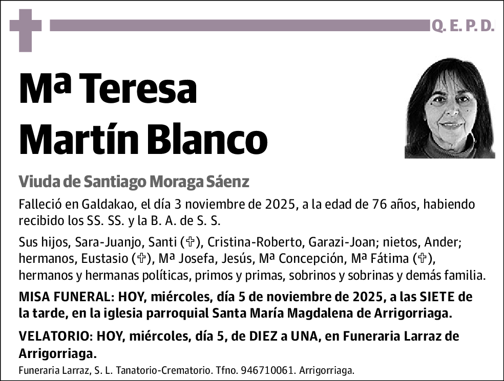 Mª Teresa Martín Blanco
