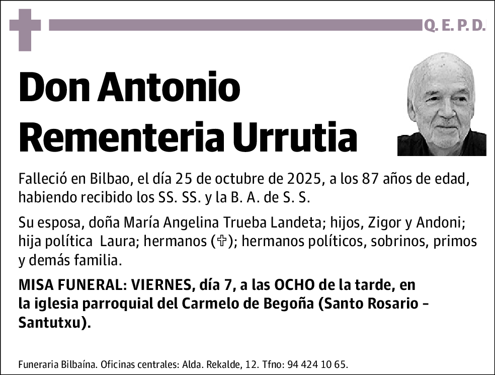 Antonio Rementería Urrutia