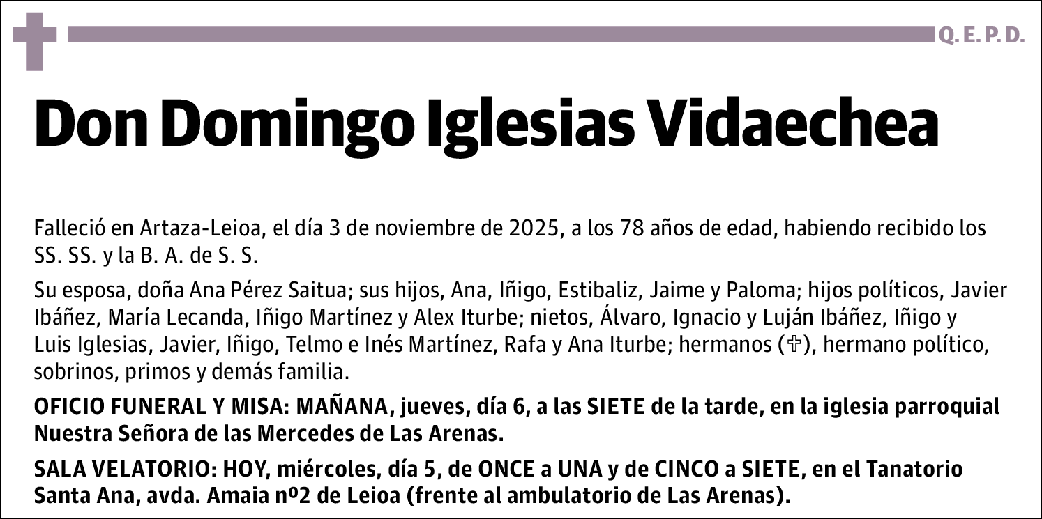 Domingo Iglesias Vidaechea