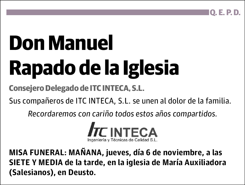 Manuel Rapado de la Iglesia