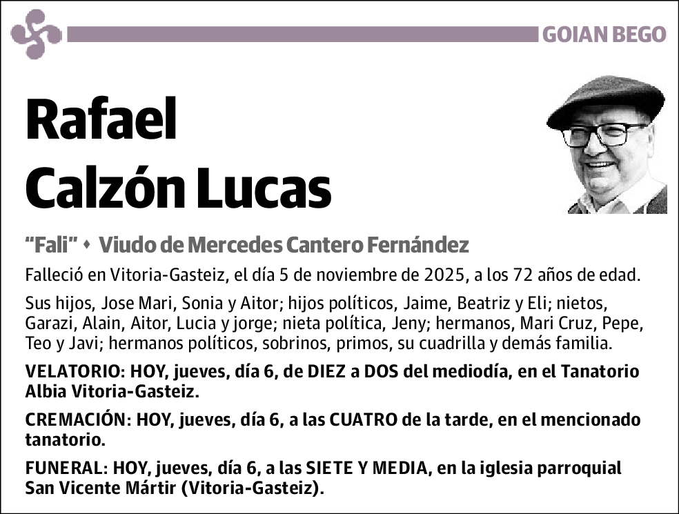 Rafael Calzón Lucas