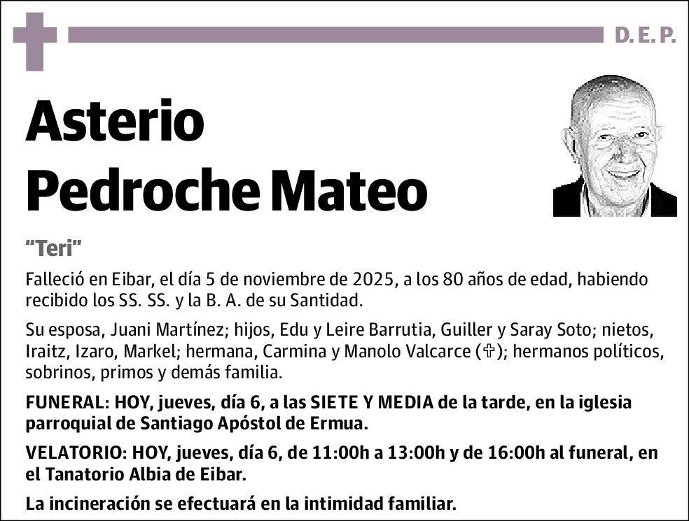 Asterio Pedroche Mateo