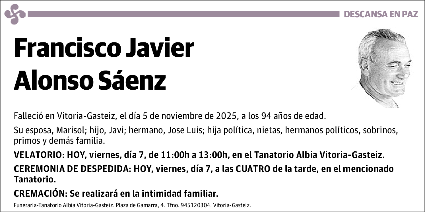 Francisco Javier Alonso Sáenz