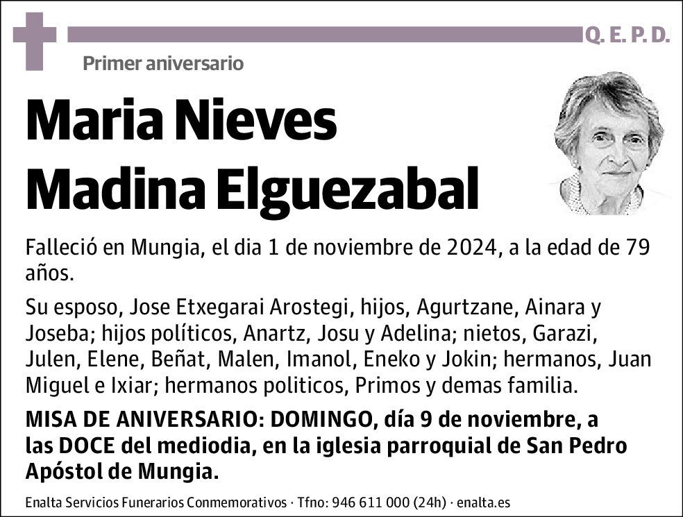 María Nieves Madina Elguezabal