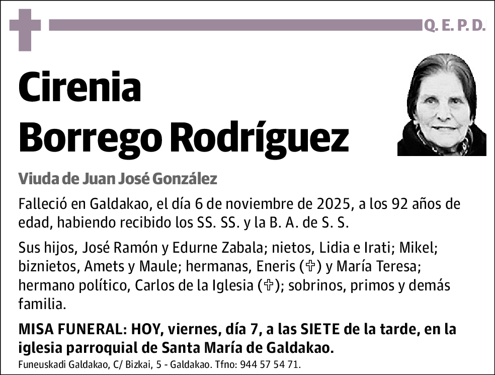 Cirenia Borrego Rodríguez