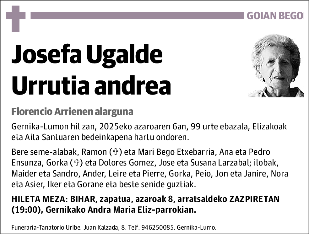 Josefa Ugalde Urrutia