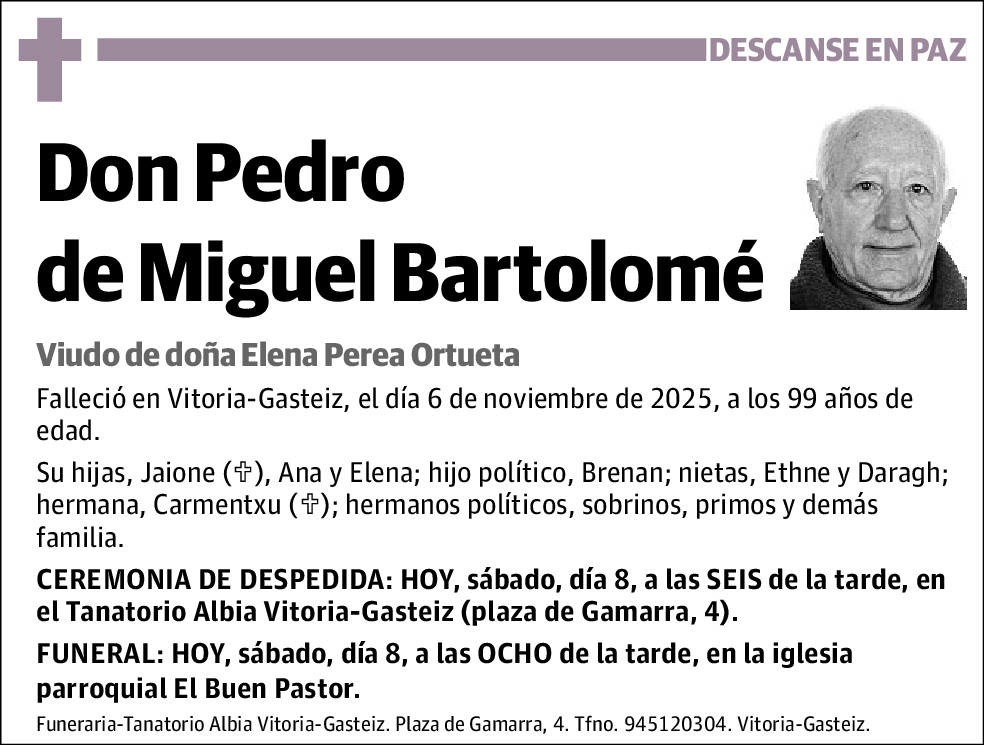 Pedro De Miguel Bartolomé