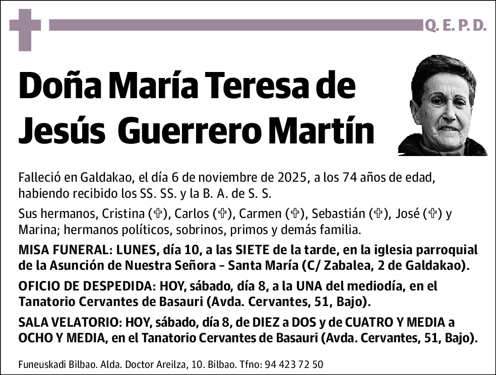 María Teresa de Jesús Guerrero Martín