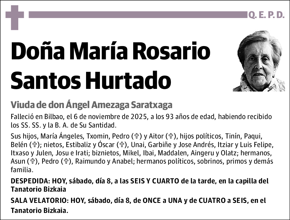 María Rosario Santos Hurtado
