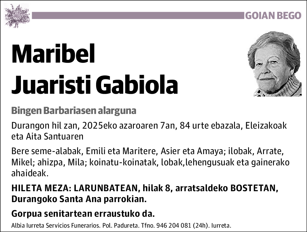 Maribel Juaristi Gabiola