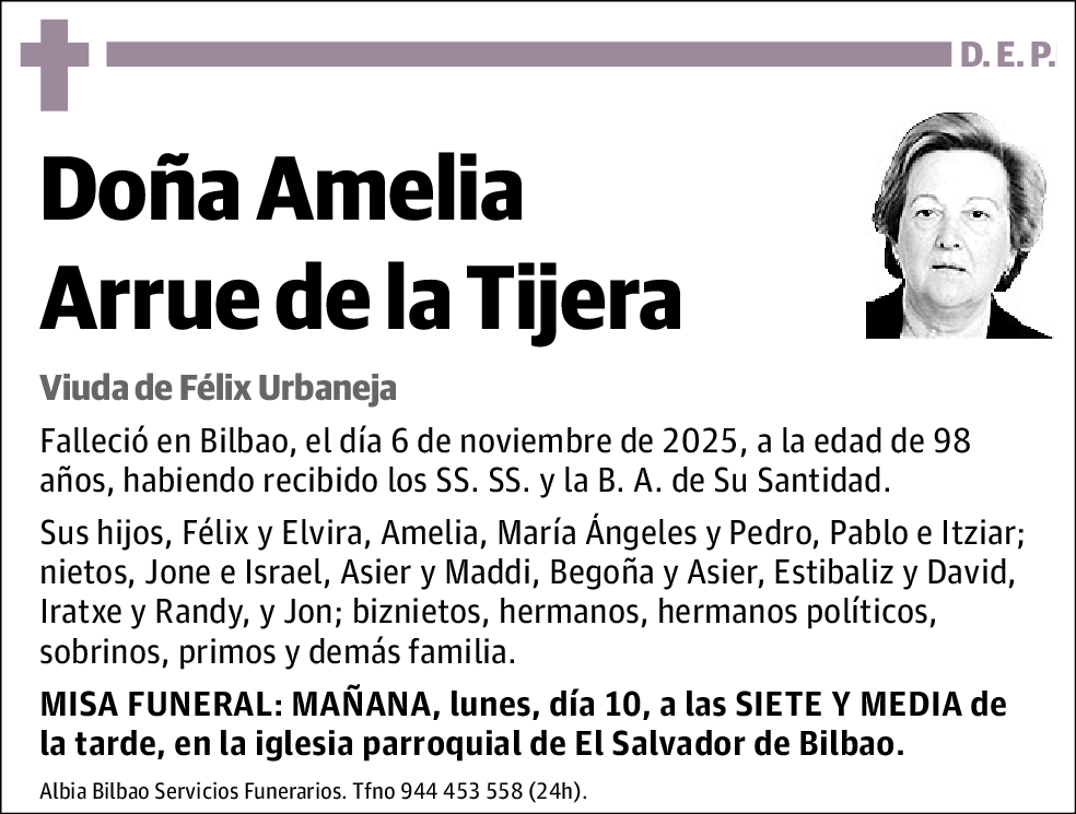 Amelia Arrue de La Tijera