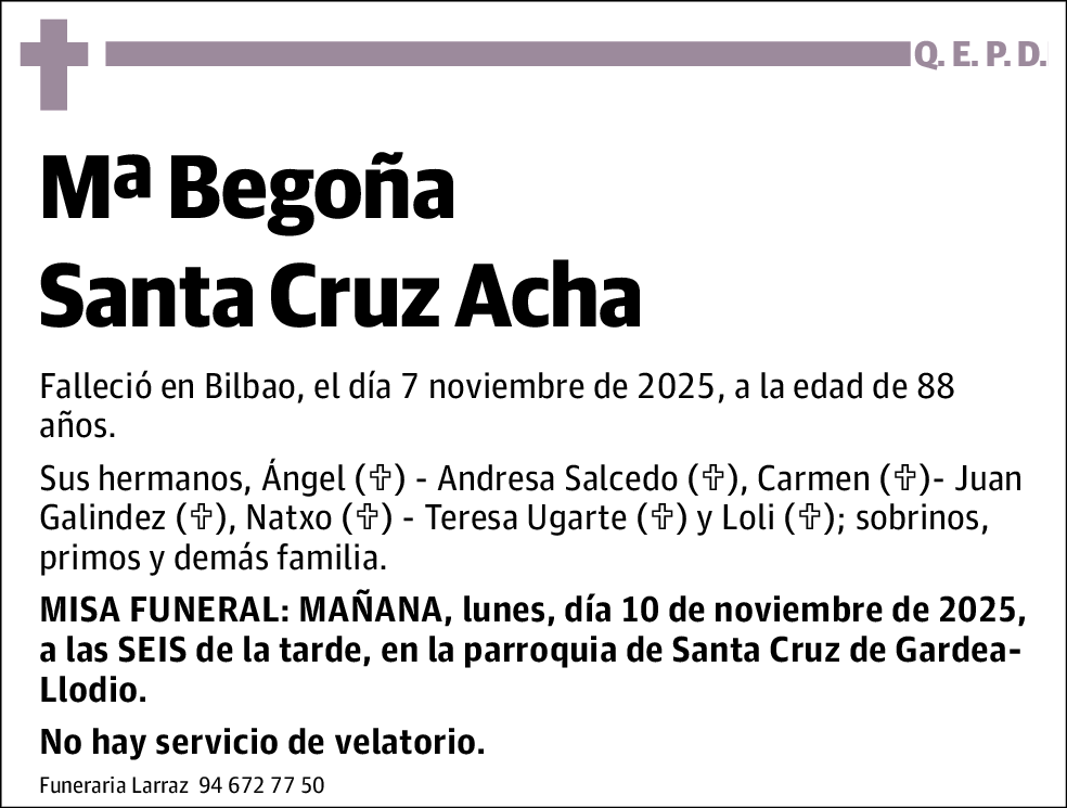 Mªbegoña Santa Cruz Acha