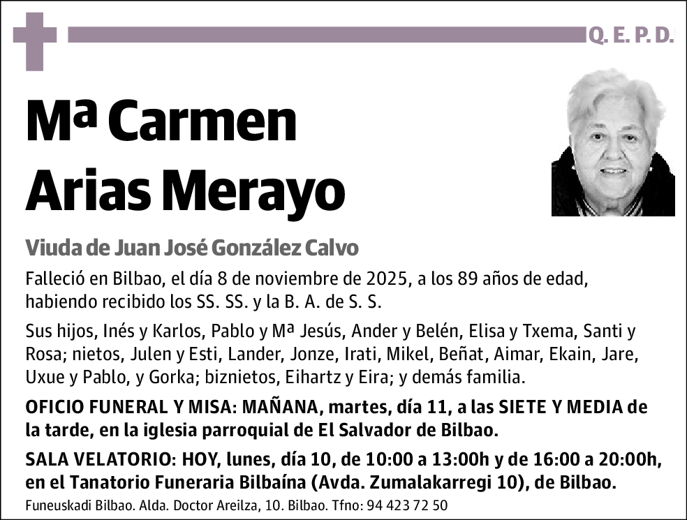Mª Carmen Arias Merayo