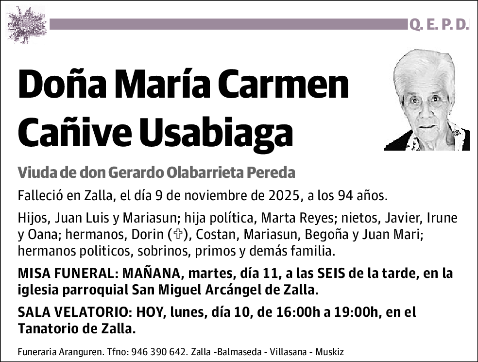 María Carmen Cañive Usabiaga