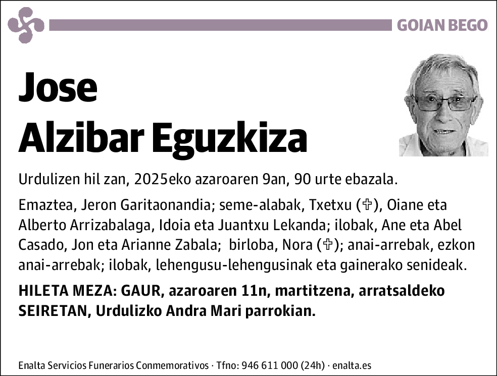 Jose Alzibar Eguzkiza