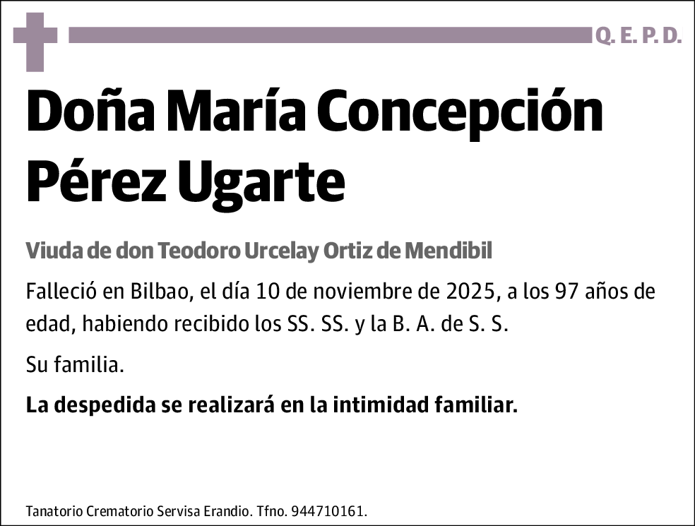 María Concepción Pérez Ugarte