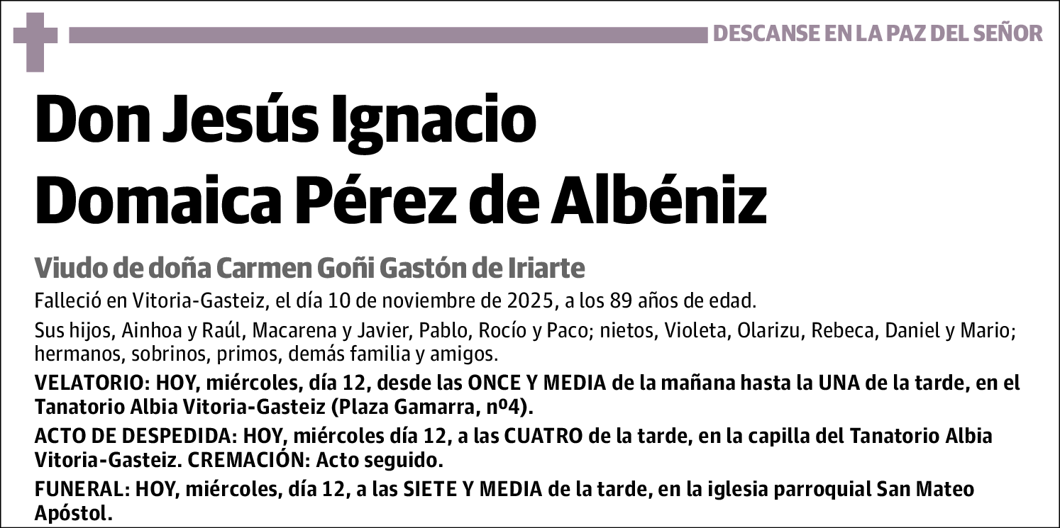 Jesús Ignacio Domaica Pérez de Albéniz