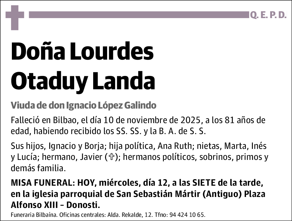 Lourdes Otaduy Landa