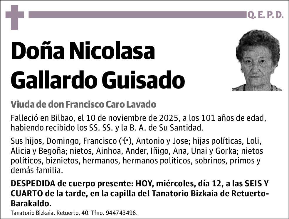 Nicolasa Gallardo Guisado