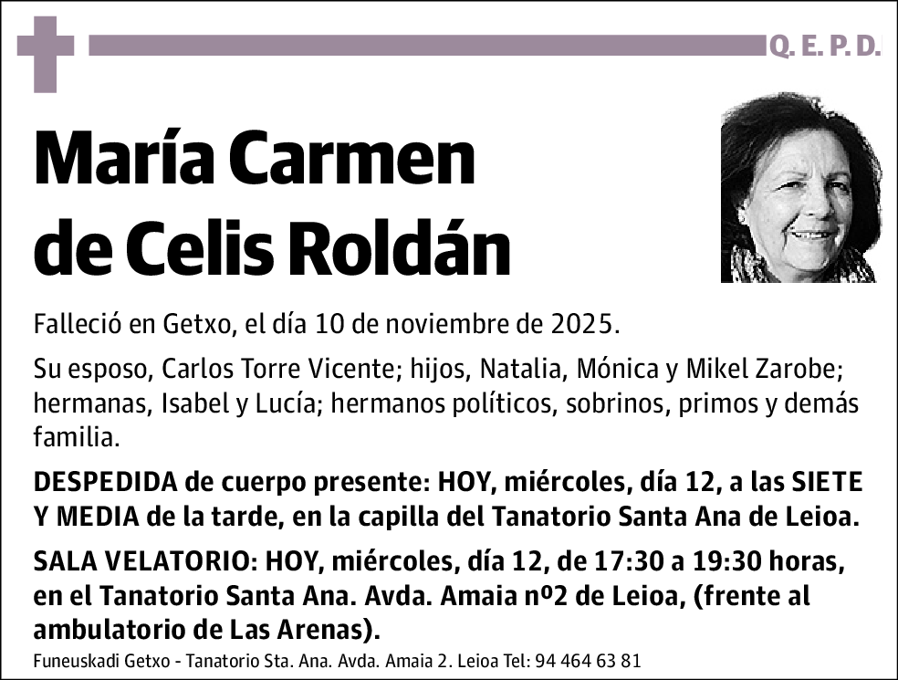 María Carmen de Celis Roldán