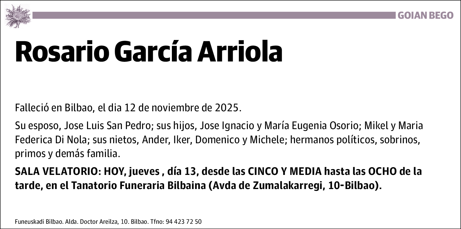 Rosario García Arriola