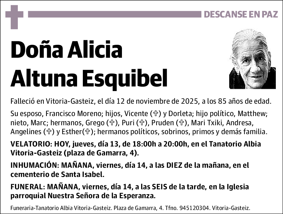 Alicia Altuna Esquibel