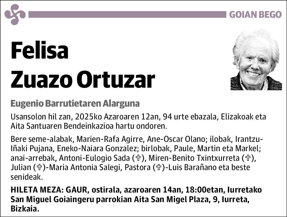 Felisa Zuazo Ortuzar