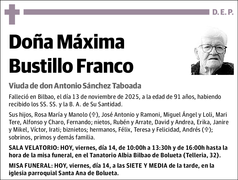 Máxima Bustillo Franco