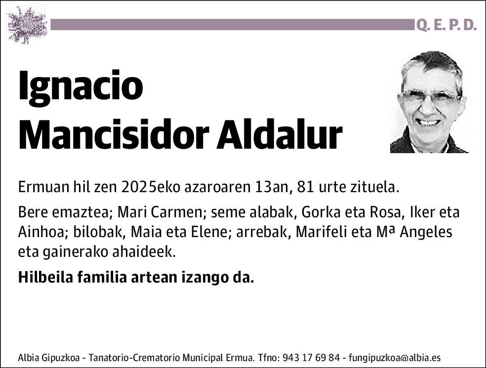 Ignacio Mancisidor Aldalur