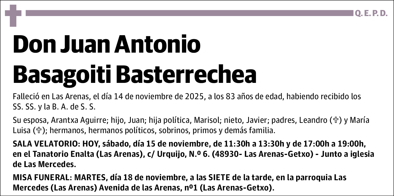 Juan Antonio Basagoiti Basterrechea