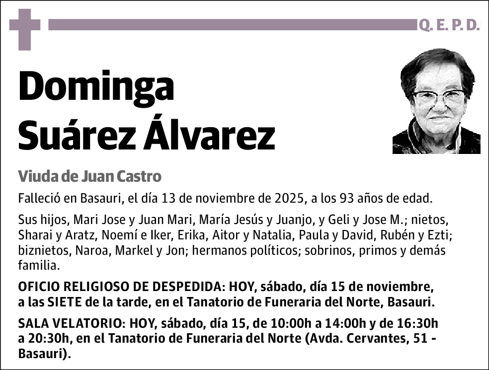 Dominga Suárez Álvarez