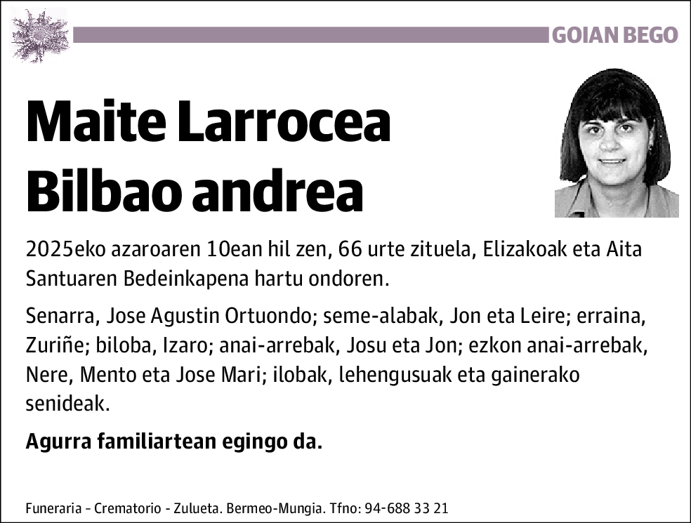 Maite Larrocea Bilbao