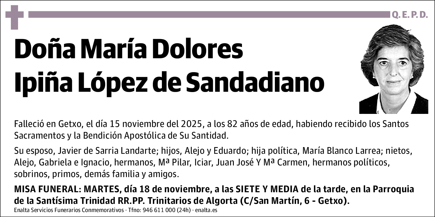 María Dolores Ipiña López de Sandadiano