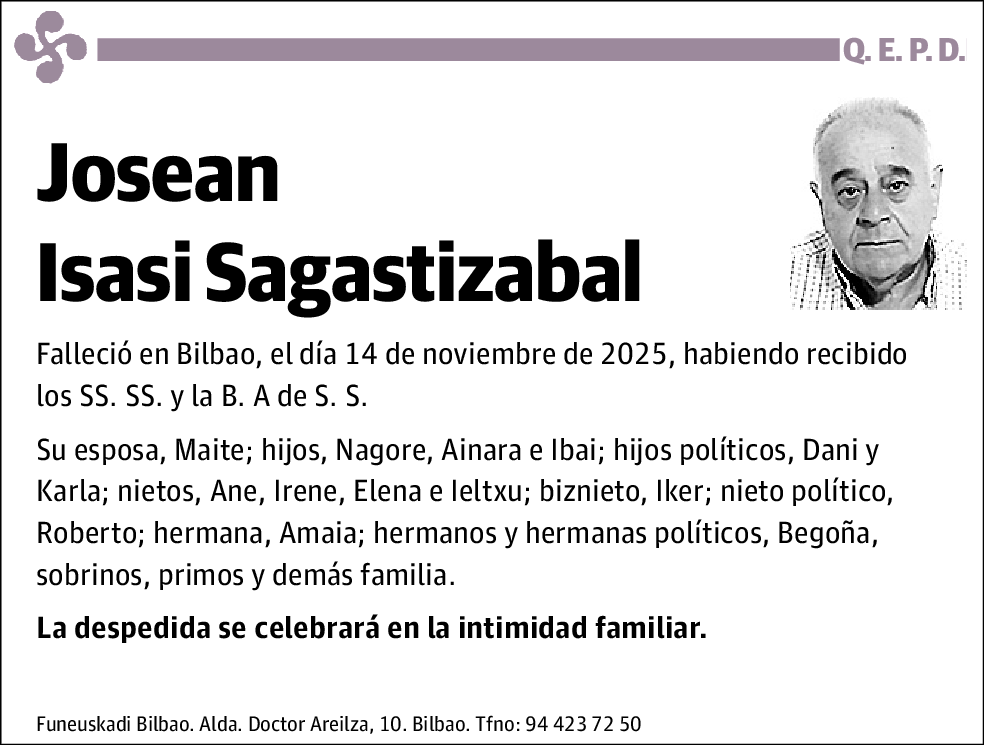 Josean Isasi Sagastizabal