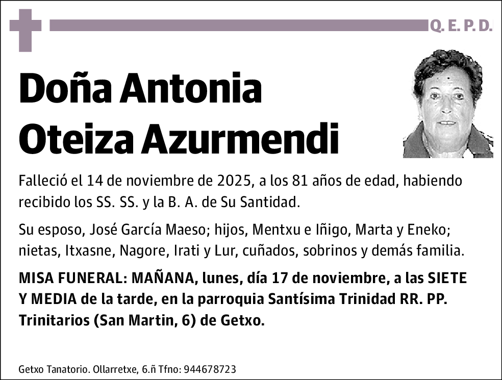 Antonia Oteiza Azurmendi