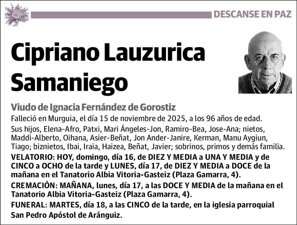 Cipriano Lauzurica Samaniego