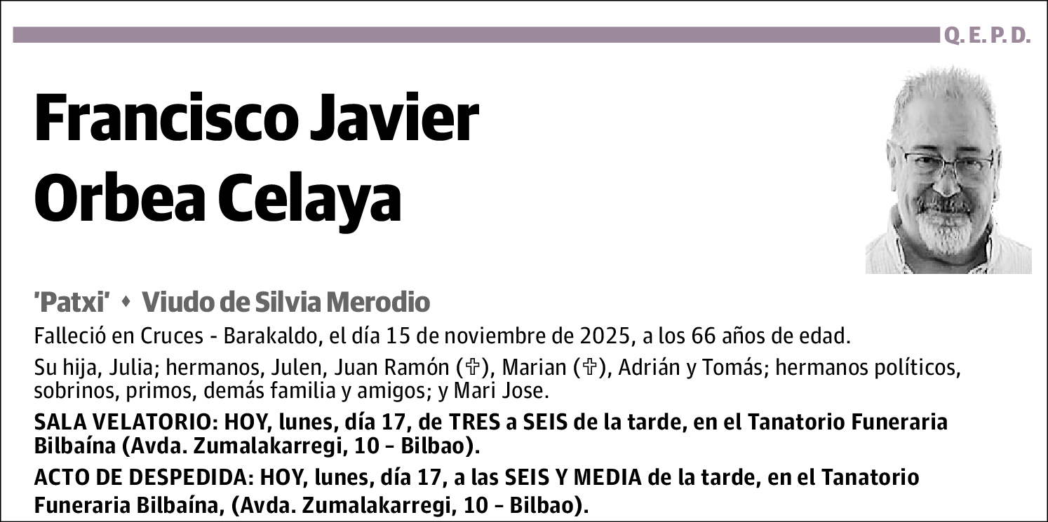 Francisco Javier Orbea Celaya