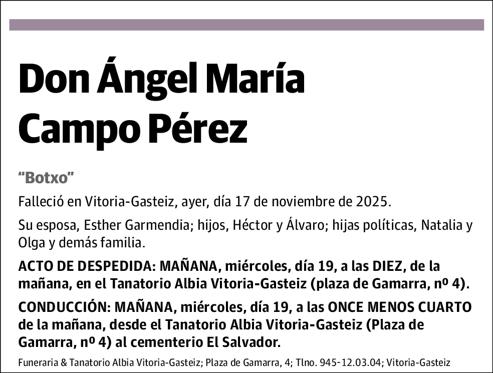 Ángel María Campo Pérez