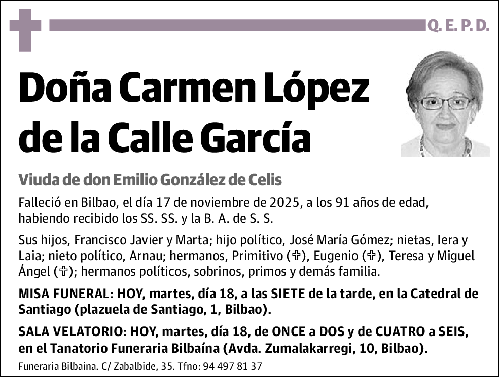 Carmen López de la Calle García